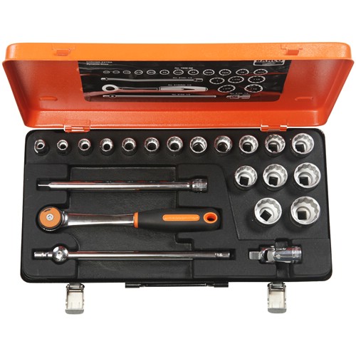 Hylsnyckelsats 1/2" tum 21-delar BAHCO 7819DZ