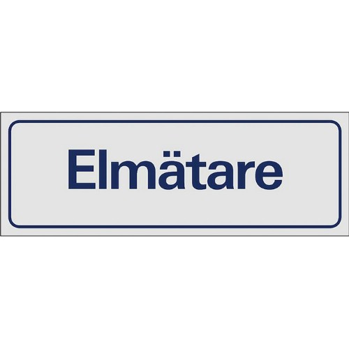 Skylt symbol elmätare