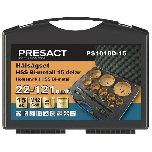 Hålsågsats PRESACT<br />PS1010D-15 15 delar