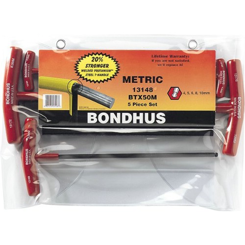 Insexnyckelsats mm kula BONDHUS BTX T-handtag