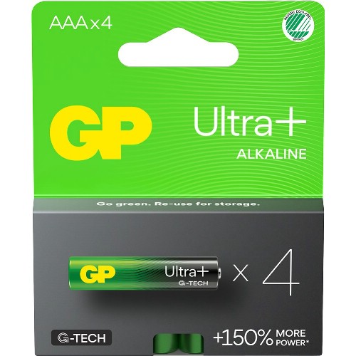 Alkaliska batterier GP Ultra+ G-Tech