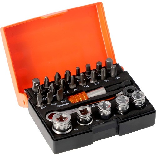 Bits- och hylsnyckelsats 1/4" BAHCO 2058/S26